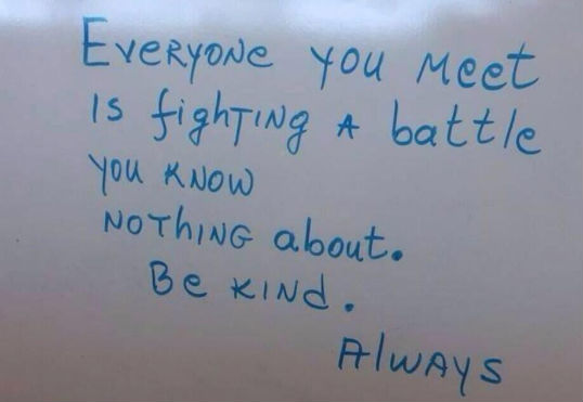 wallpapers Be Kind Always For Everyone You Meet Is Fighting A Battle You Know Nothing About roma downey everyone you meet is