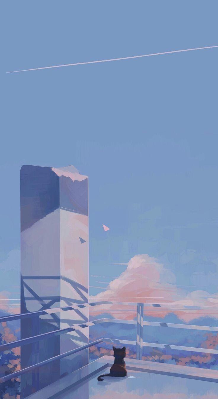 Featured image of post The Best 8 Blue Anime Wallpaper Phone Aesthetic