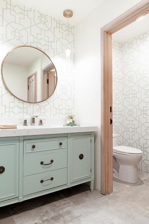 Featured image of post View 12 Mint Green Bathroom Wallpaper