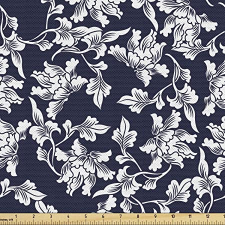 Featured image of post View 8 Navy Blue And White Floral Fabric