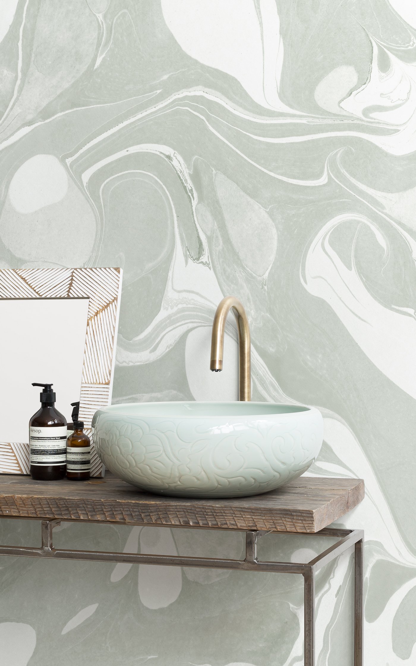 Featured image of post View 9 Sage Green Bathroom Wallpaper