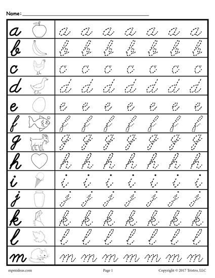 Featured image of post The Best 12 Tracing Worksheets Cursive Writing Practice Sheets Az