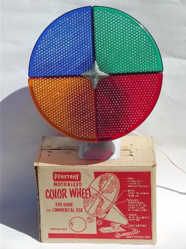 pix Vintage Color Wheel Light vintage revolving color wheel light for
