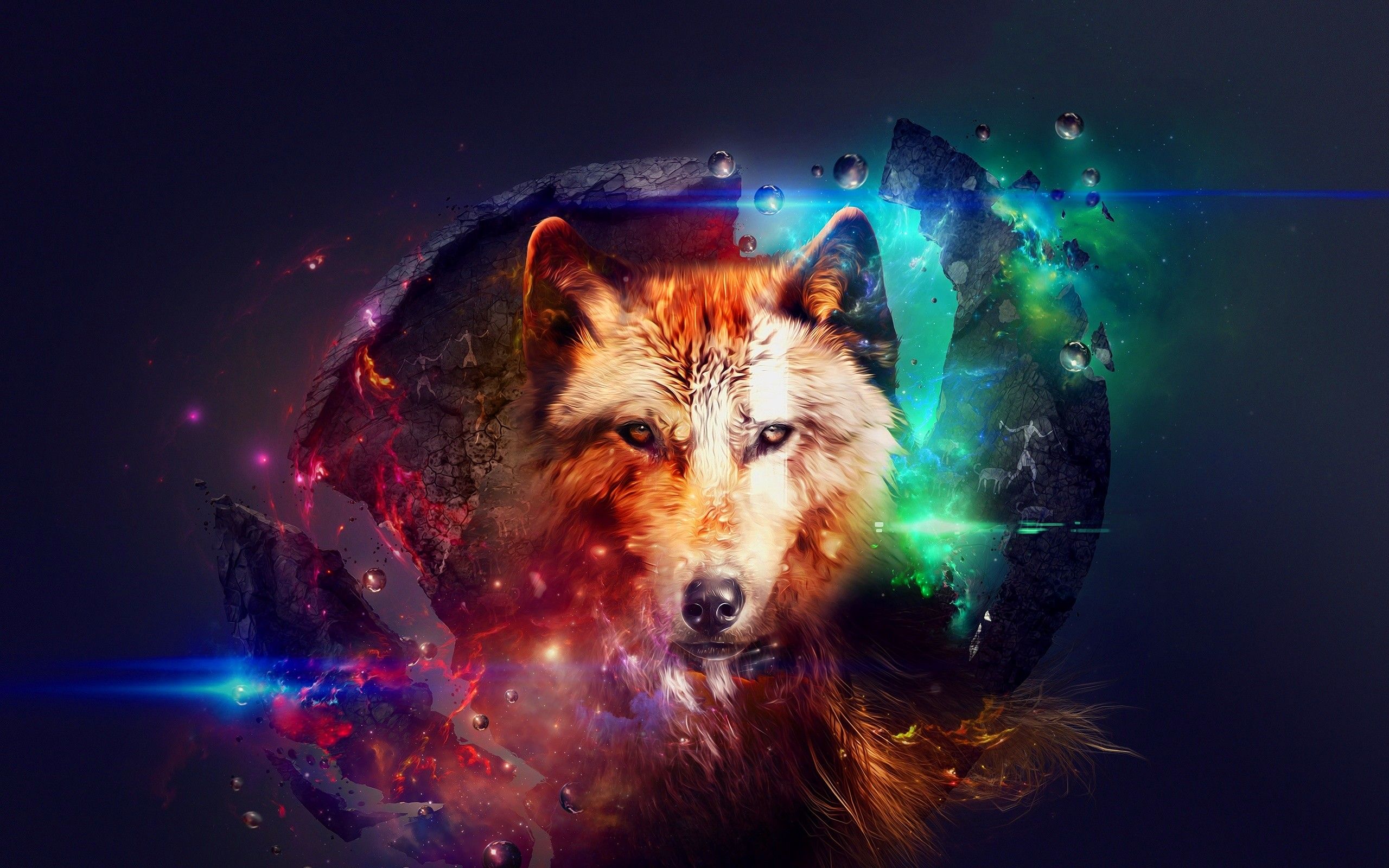 Featured image of post View 7 Wallpaper Space Wolf Galaxy